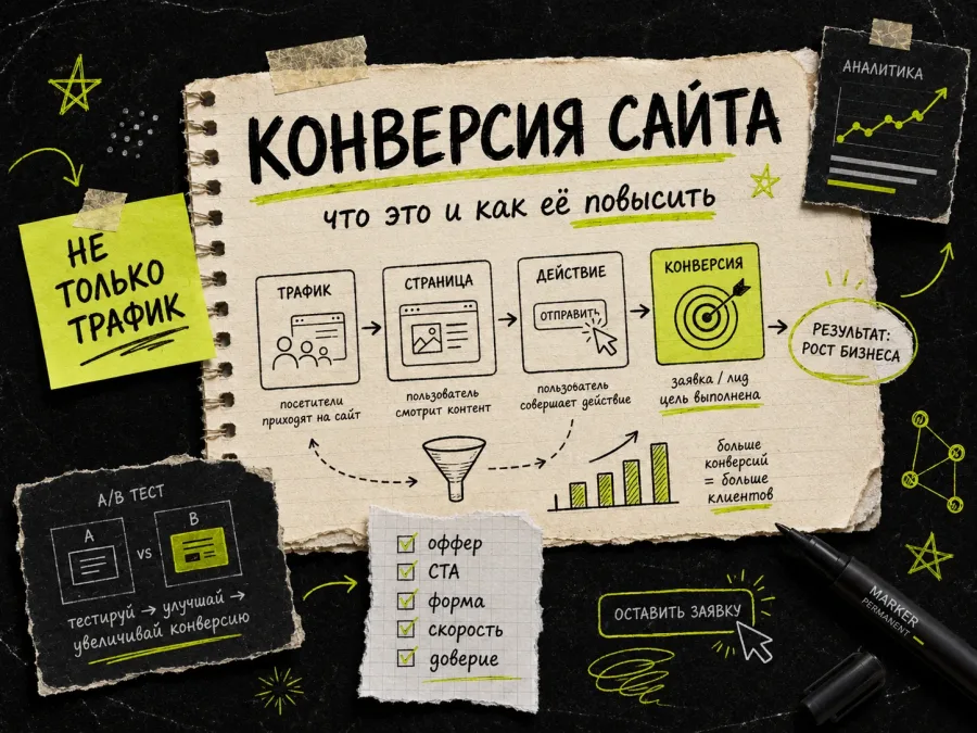 Конверсия сайта: что это такое и как её повысить