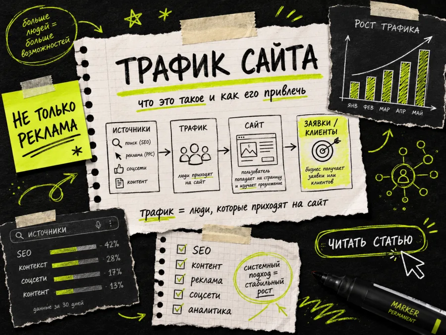 Что такое трафик сайта и как его привлечь