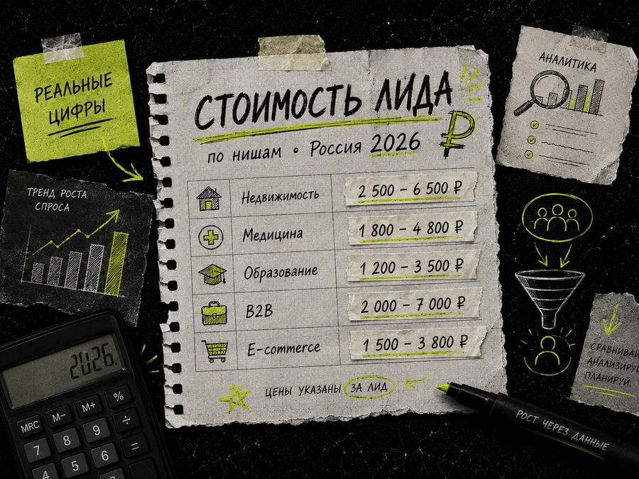 Сколько стоит лид в России в 2026: разбор по нишам на реальных цифрах